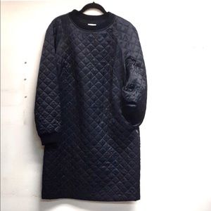 sz 14/44 vintage DRIES VAN NOTEN quilted dress